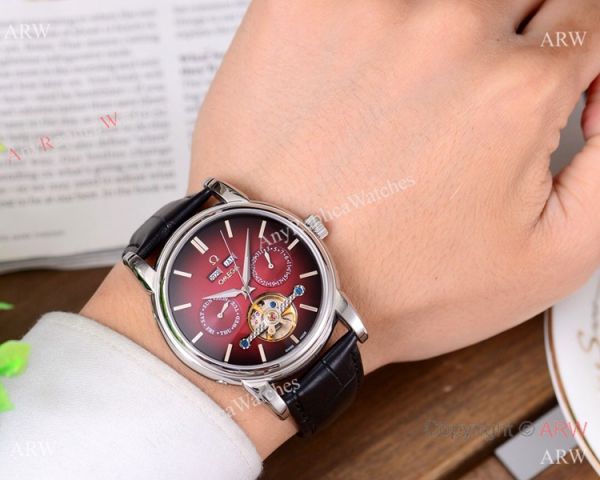 Buy Replica Omega Grand Complications Watches SS Brown Leather Strap Buy Replica Omega Grand Complications Watches SS Brown Leather Strap