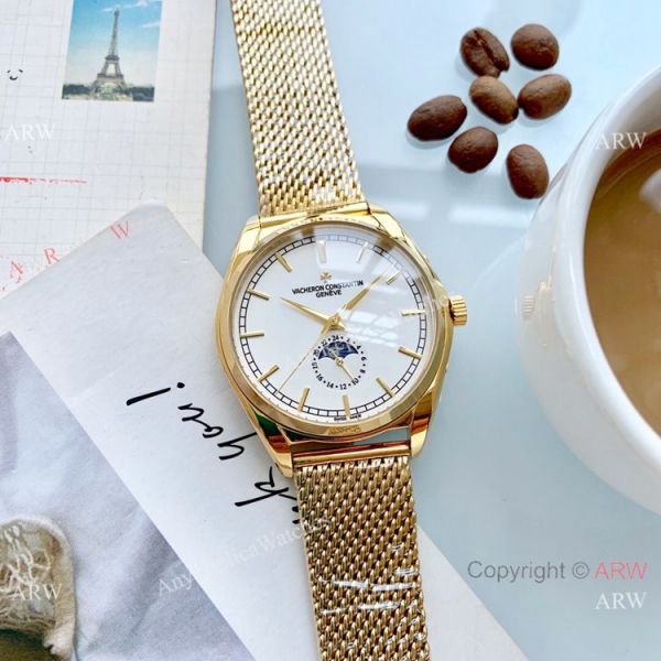 Vacheron Constantin Replika Watch Rose Gold Moonphase Vacheron Constantin Replika Watch Rose Gold Moonphase