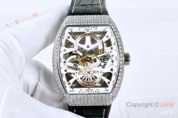 New Franck Muller Vanguard Yachting Anchor Diamond Skeleton Watch / Knock off Watches China New Franck Muller Vanguard Yachting Anchor Diamond Skeleton Watch / Knock off Watches China