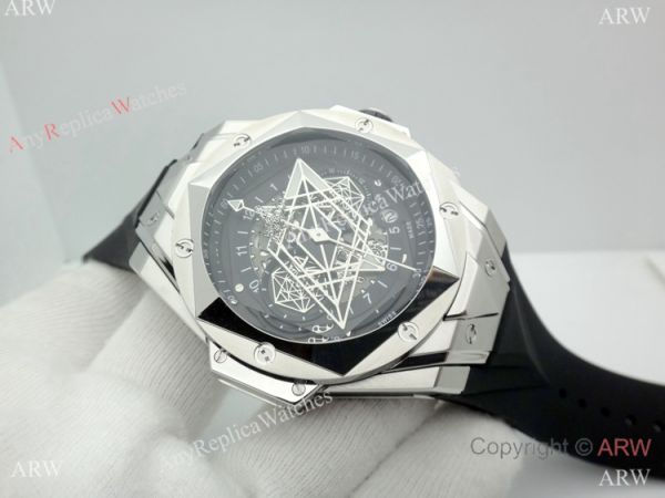 2019 Replica Hublot Big Bang Sang Bleu II Watches Stainless Steel Skeleton Dial 2019 Replica Hublot Big Bang Sang Bleu II Watches Stainless Steel Skeleton Dial