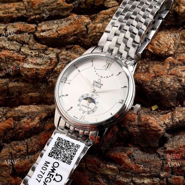 Omega De Ville Fake 40mm Watch 2-Tone Rose Gold Moonphase Omega De Ville Fake 40mm Watch 2-Tone Rose Gold Moonphase