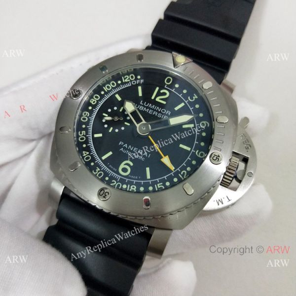 2019 Replica Panerai Submersible Rubber Strap PAM193 Watch Green Markers 2019 Replica Panerai Submersible Rubber Strap PAM193 Watch Green Markers
