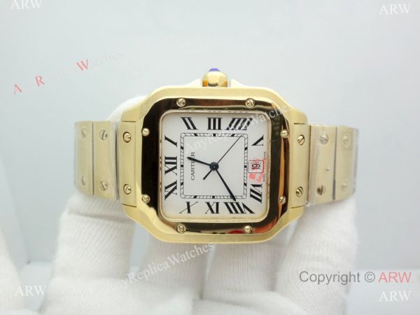 New Replica Cartier Santos de All Gold Watch 39mm or 35mm New Replica Cartier Santos de All Gold Watch 39mm or 35mm