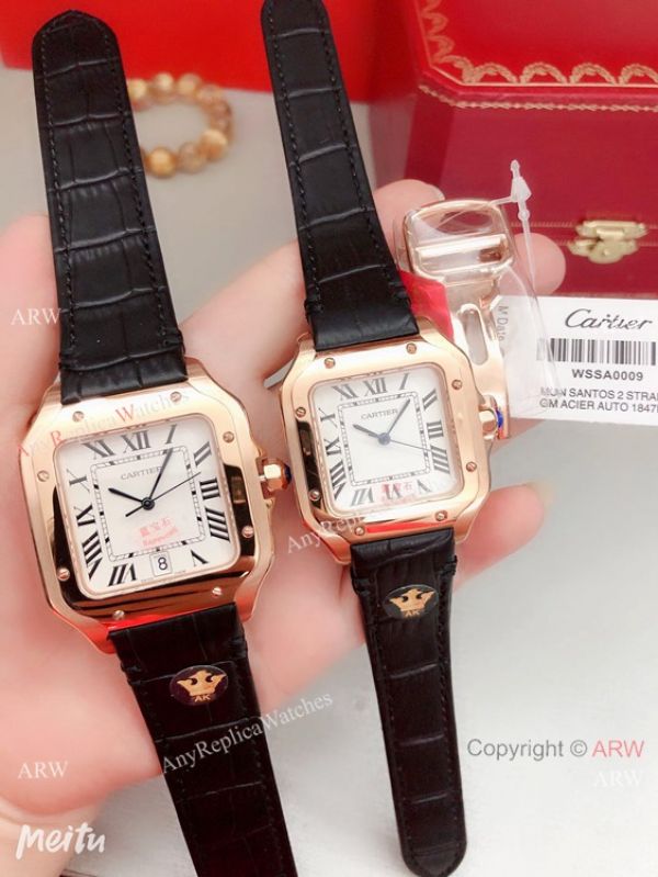 Clone Cartier Santos de Rose Gold Quartz Watch Japan Grade Clone Cartier Santos de Rose Gold Quartz Watch Japan Grade