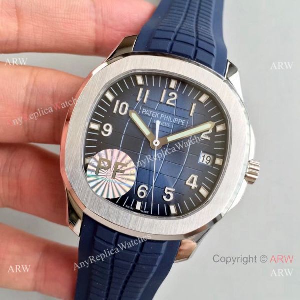 PF Factory V2 Patek Philippe Aquanaut SS Blue Dial Watch Super Clone PF Factory V2 Patek Philippe Aquanaut SS Blue Dial Watch Super Clone