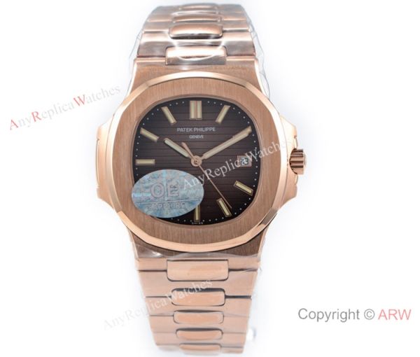 (OE) Swiss Replica Patek Philippe 5713 G Nautilus Watch Rose Gold White Face (OE) Swiss Replica Patek Philippe 5713 G Nautilus Watch Rose Gold White Face