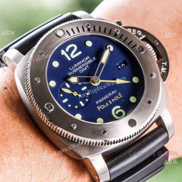 (VS) Swiss Copy Panerai Luminor Submersible 1950 3 Days GMT Titanium Watch (VS) Swiss Copy Panerai Luminor Submersible 1950 3 Days GMT Titanium Watch