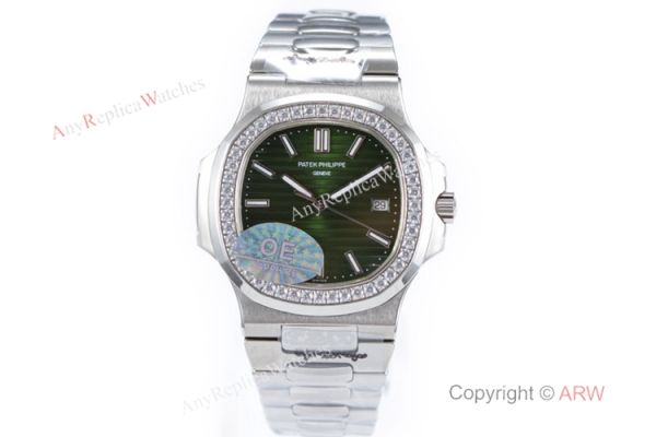 OE Factory Best Replica Patek Philippe 5711 G Nautilus SS Diamond Watches OE Factory Best Replica Patek Philippe 5711 G Nautilus SS Diamond Watches