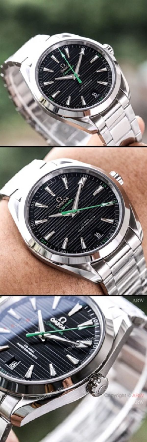 VS Factory Omega Seamaster Aqua Terra Master 150m Replica Watch Black Dial Nato Strap VS Factory Omega Seamaster Aqua Terra Master 150m Replica Watch Black Dial Nato Strap