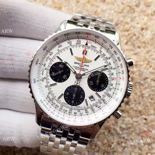 Swiss Grade 1 Breitling Navitimer 01 White Face JF 7750 Watch Super Clone Swiss Grade 1 Breitling Navitimer 01 White Face JF 7750 Watch Super Clone