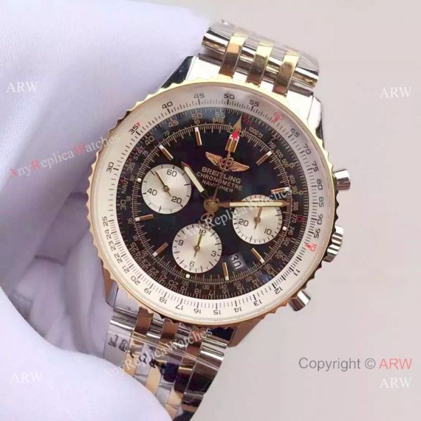 Best Replica Watches China Dealer JF Factory Breitling Navitimer 01 2-Tone Watch Best Replica Watches China Dealer JF Factory Breitling Navitimer 01 2-Tone Watch