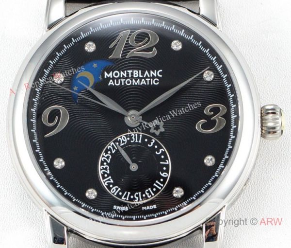Mont blanc Knock off Star Legacy Moon phase Black Dial Watch Swiss 1:1 Fake Montblanc Mont blanc Knock off Star Legacy Moon phase Black Dial Watch Swiss 1:1 Fake Montblanc