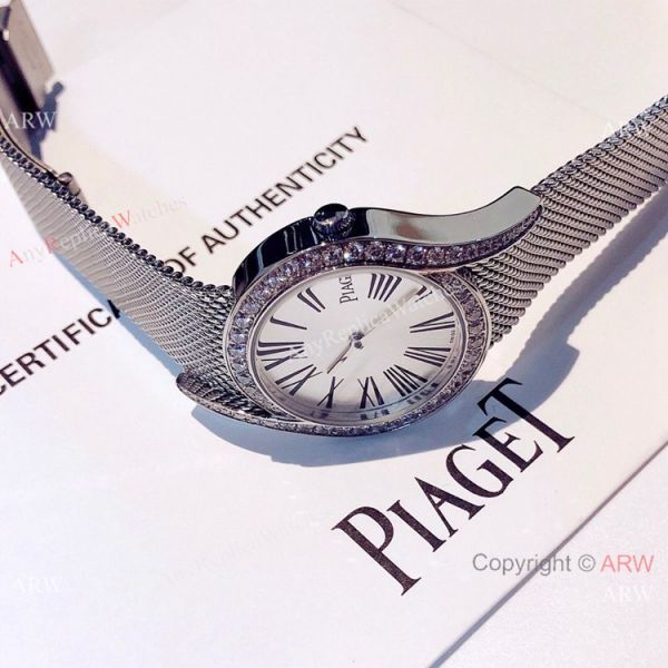 New Replica Piaget Limelight Gala Stainless Steel Silver Face Watch Swiss Quartz New Replica Piaget Limelight Gala Stainless Steel Silver Face Watch Swiss Quartz