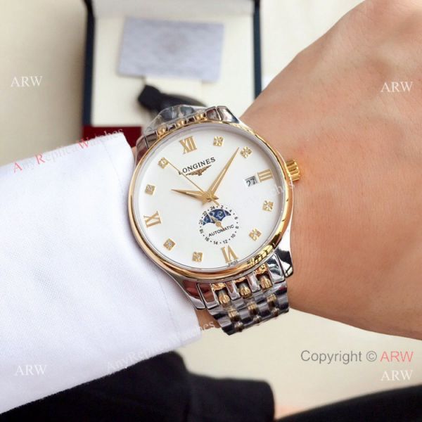 Clone Longines Master Moonphase Stainless Steel Diamond Watch 39mm Clone Longines Master Moonphase Stainless Steel Diamond Watch 39mm