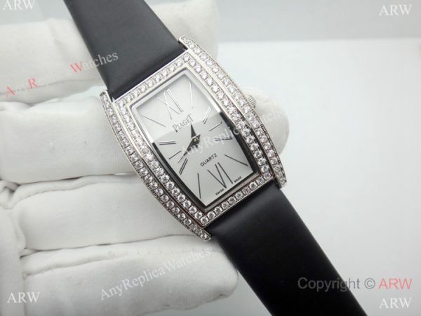 Copy Piaget Limelight Tonneau Women Watch SS Diamond Copy Piaget Limelight Tonneau Women Watch SS Diamond