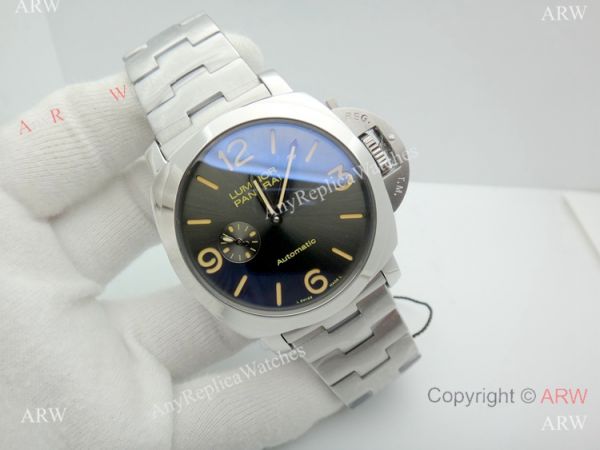 Copy Panerai PAM 674 Luminor Watch Stainless Steel Brown Marker Copy Panerai PAM 674 Luminor Watch Stainless Steel Brown Marker