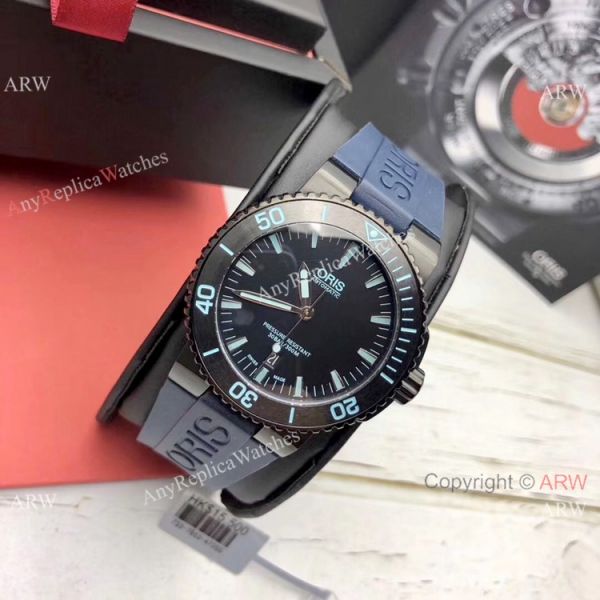 Highest Quality Fake Oris Aquis Swiss sw200 Watch Blue Rubber Strap Highest Quality Fake Oris Aquis Swiss sw200 Watch Blue Rubber Strap