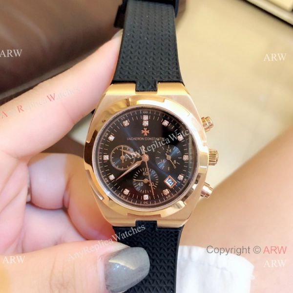 Fake Vacheron Constantin Overseas Chrono Watch Rose Gold Silver Dial Fake Vacheron Constantin Overseas Chrono Watch Rose Gold Silver Dial