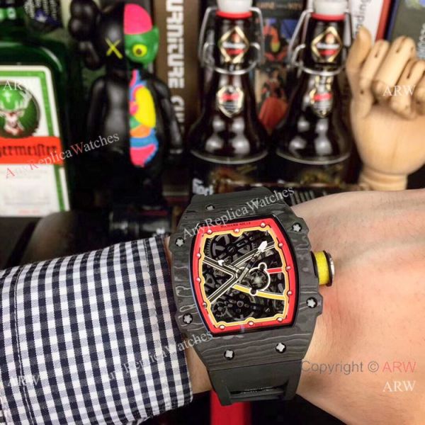 Swiss Copy Richard Mille RM67-02 Automatic Watch NTPT Carbon Skeletal Dial 48mm Swiss Copy Richard Mille RM67-02 Automatic Watch NTPT Carbon Skeletal Dial 48mm