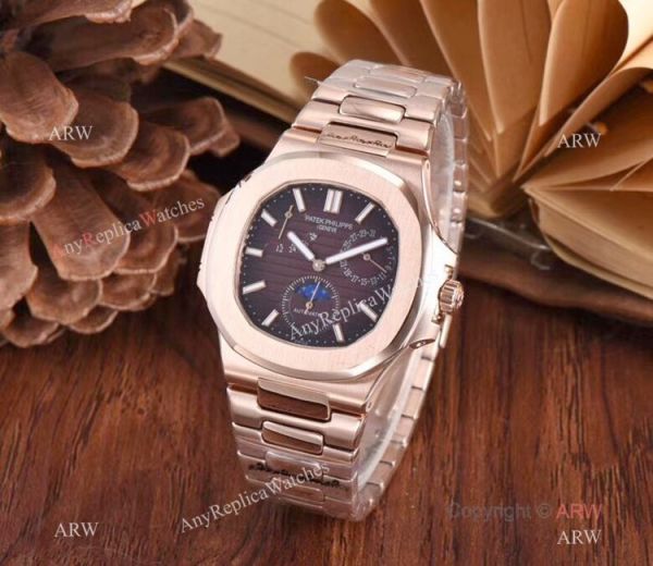 Patek Nautilus Rose Gold Power Reserve Men Watch Knock off Watches China Patek Nautilus Rose Gold Power Reserve Men Watch Knock off Watches China