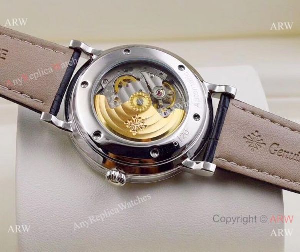 2019 Replica Patek Philippe Moon Phase SS Black Dial Watch 2019 Replica Patek Philippe Moon Phase SS Black Dial Watch