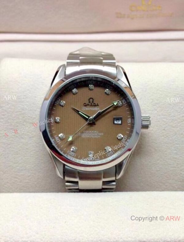 Copy Omega Seamaster 39mm Watch Black Dial Diamond Marker Copy Omega Seamaster 39mm Watch Black Dial Diamond Marker