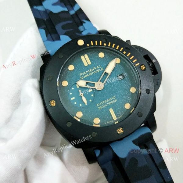 2019 New Panerai Luminor Submersible Camouflage Watch Black Case 2019 New Panerai Luminor Submersible Camouflage Watch Black Case