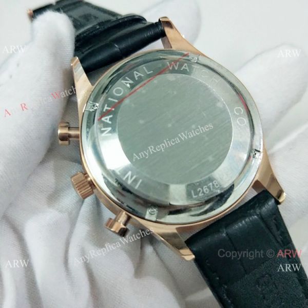 IWC Portuguese Black Face Rose Gold Chronograph Watch High Quality Replica Watches China IWC Portuguese Black Face Rose Gold Chronograph Watch High Quality Replica Watches China