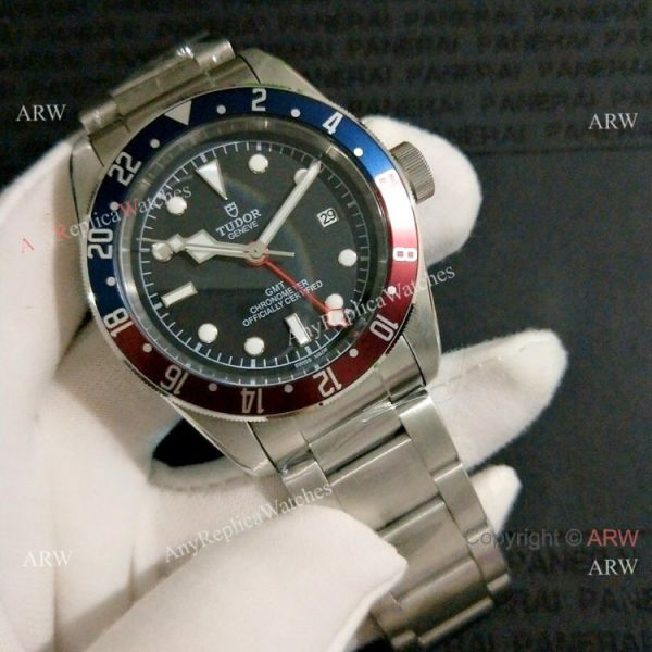 Best Quality Tudor Black Bay GMT Watch Pepsi Bezel Black Dial Best Quality Tudor Black Bay GMT Watch Pepsi Bezel Black Dial