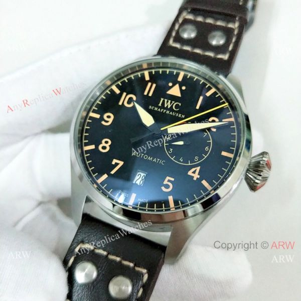 2019 Fake IWC Big Pilots Le Petit Prince SS Case Brown Marker Watch 47mm 2019 Fake IWC Big Pilots Le Petit Prince SS Case Brown Marker Watch 47mm