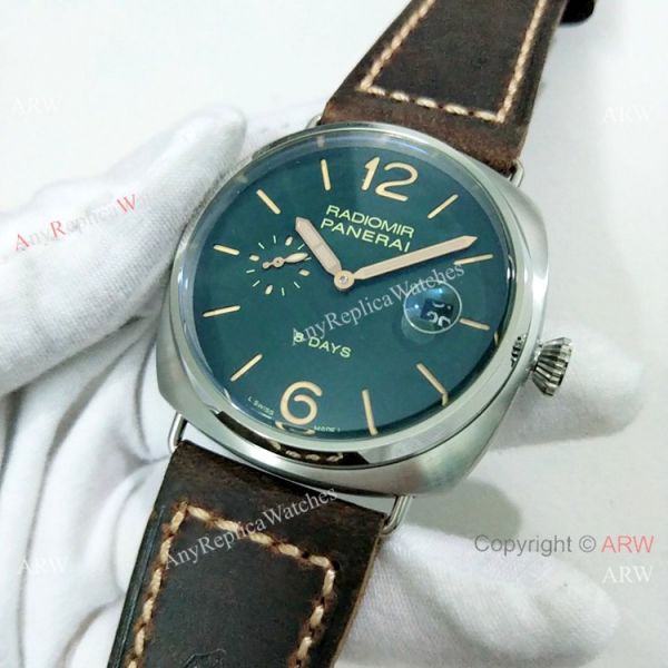 Replica Panerai Radiomir 8 Days SS Black Dial Watch PAM 735 Replica Panerai Radiomir 8 Days SS Black Dial Watch PAM 735
