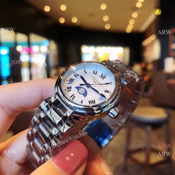 Longines PrimaLuna Quartz White Dial Ladies Watch New Replica Longines PrimaLuna Quartz White Dial Ladies Watch New Replica