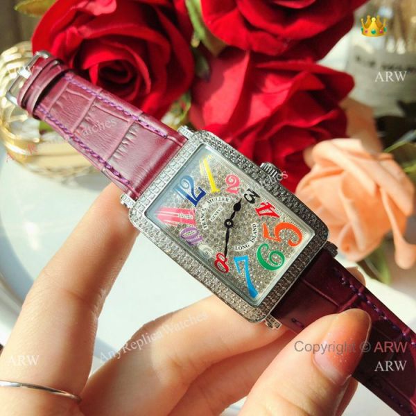 Replica Franck Muller Long Island Color Dreams Watch Diamond Case Replica Franck Muller Long Island Color Dreams Watch Diamond Case