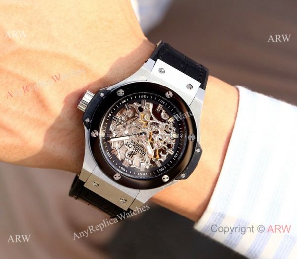 Copy Hublot Skeleton Big Bang Men Watch Sand Case 45mm Copy Hublot Skeleton Big Bang Men Watch Sand Case 45mm