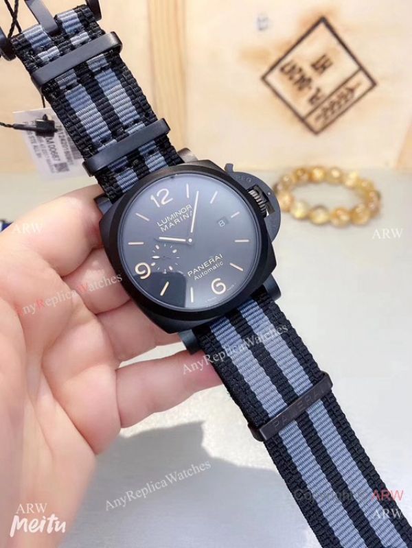 New Copy Panerai Luminor Marina Nato Strap Black Case Watches New Copy Panerai Luminor Marina Nato Strap Black Case Watches