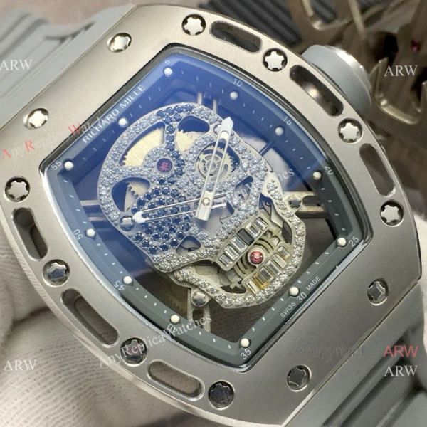 Swiss Grade Richard Mille AAA RM052 Skull Watch Titanium Case Swiss Grade Richard Mille AAA RM052 Skull Watch Titanium Case