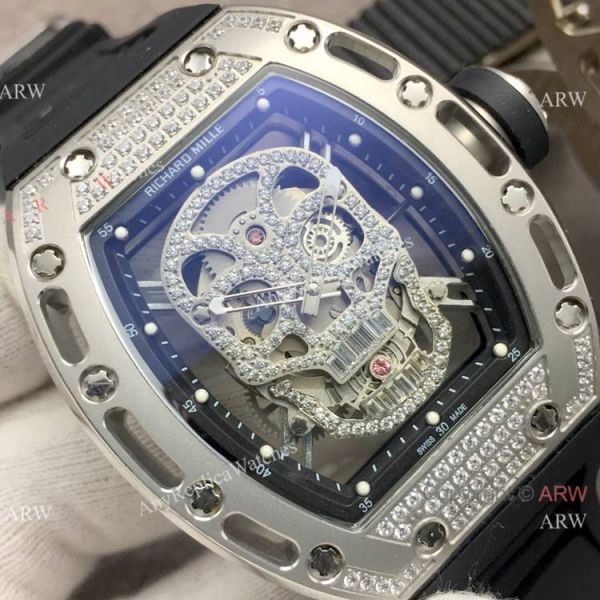 Super Clone Richard Mille RM 052 Skull Face Stainless Steel Men Watch Super Clone Richard Mille RM 052 Skull Face Stainless Steel Men Watch