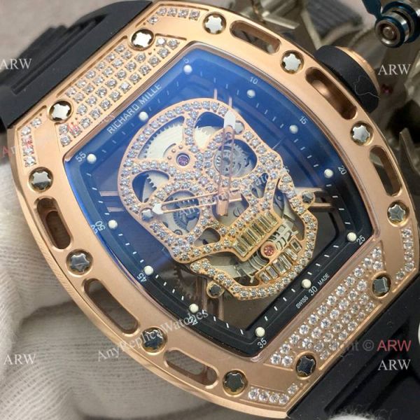Swiss Richard Mille RM 052 Skull Rose Gold Watch Best Replica Watches China Dealer Swiss Richard Mille RM 052 Skull Rose Gold Watch Best Replica Watches China Dealer