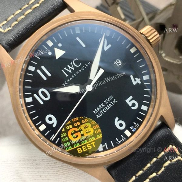 Super Clone IWC Big Pilots Spitfire Bronze Case Black Dial Watch Swiss Made Super Clone IWC Big Pilots Spitfire Bronze Case Black Dial Watch Swiss Made