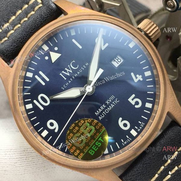 Super Clone IWC Big Pilots Spitfire Bronze Watch Blue Dial Super Clone IWC Big Pilots Spitfire Bronze Watch Blue Dial