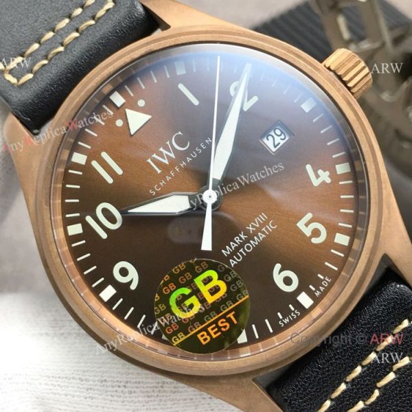 Swiss Replica IWC Big Pilots Spitfire 9015 Watch Bronze Case Brown Dial Swiss Replica IWC Big Pilots Spitfire 9015 Watch Bronze Case Brown Dial