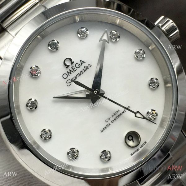 VS Factory Copy Omega Aqua Terra 150m 8800 Watch Diamond Dial Lady VS Factory Copy Omega Aqua Terra 150m 8800 Watch Diamond Dial Lady