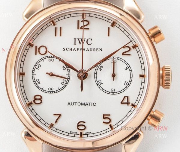 Swiss 7750 IWC Schaffhausen Portuguese Rose Gold Watch 2019 New Swiss 7750 IWC Schaffhausen Portuguese Rose Gold Watch 2019 New
