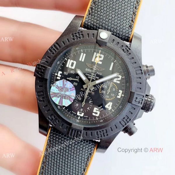 GF Factory Breitling Avenger Hurricane 45 Chronograph 7750 Watch Carbon Case GF Factory Breitling Avenger Hurricane 45 Chronograph 7750 Watch Carbon Case