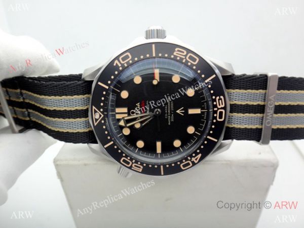 VS Factory Omega Seamaster 007 James Bond &8216;NO TIME TO DIE Watch Nylon Strap VS Factory Omega Seamaster 007 James Bond &8216;NO TIME TO DIE Watch Nylon Strap