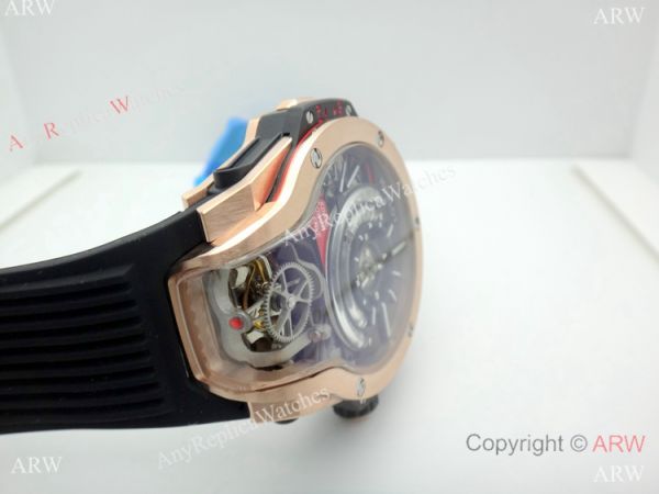 AAA Replica Hublot MP-09 Tourbillon Bi-Axis 49mm Watch Rose Gold Quartz Movement AAA Replica Hublot MP-09 Tourbillon Bi-Axis 49mm Watch Rose Gold Quartz Movement