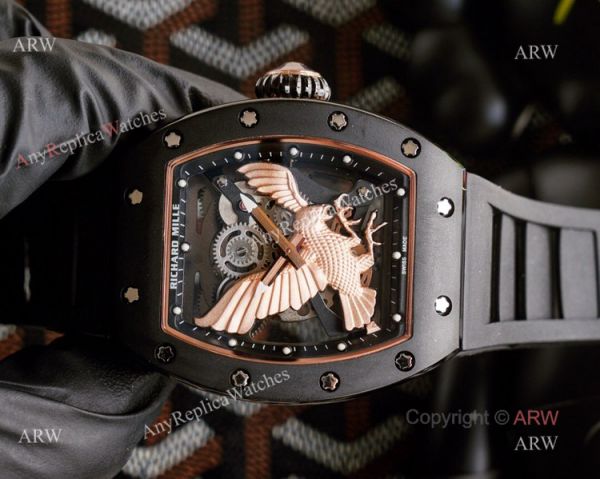 Limited Richard Mille Eagle Watch With Black Rubber Band For Mens Replica Ref RM 57-05 Limited Richard Mille Eagle Watch With Black Rubber Band For Mens Replica Ref RM 57-05
