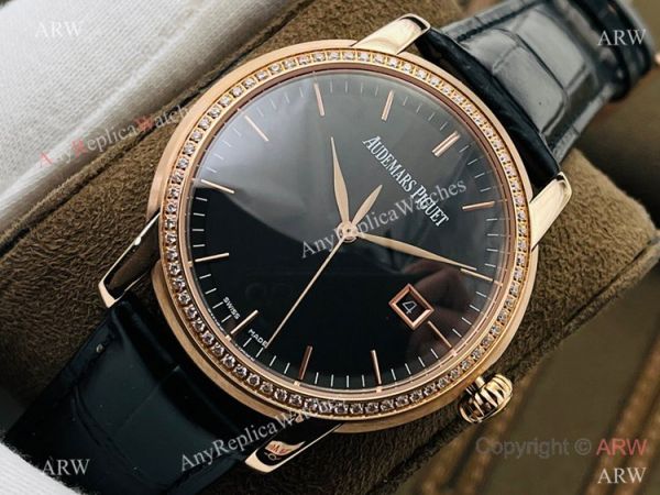 New 2021! Swiss Grade 1 Copy Audemars Piguet Jules Audemars Diamond Watch Rose Gold 41mm New 2021! Swiss Grade 1 Copy Audemars Piguet Jules Audemars Diamond Watch Rose Gold 41mm