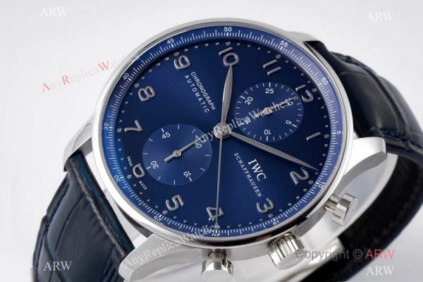 High-end Replica ZF Factory V2 IWC Portuguese Chronograph Watch Blue Dial High-end Replica ZF Factory V2 IWC Portuguese Chronograph Watch Blue Dial