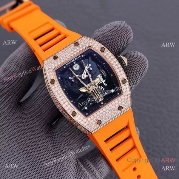 Swiss Quality Replica Richard Mille Goat Mask Automatic Watches Rose Gold Swiss Quality Replica Richard Mille Goat Mask Automatic Watches Rose Gold